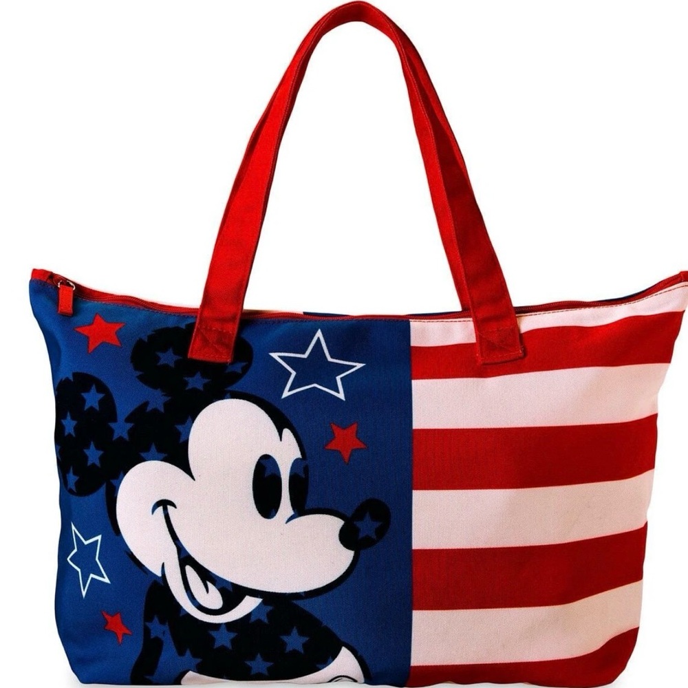 Disney Patriotic Mickey Mouse Tote Bag - Red, Blue, and White